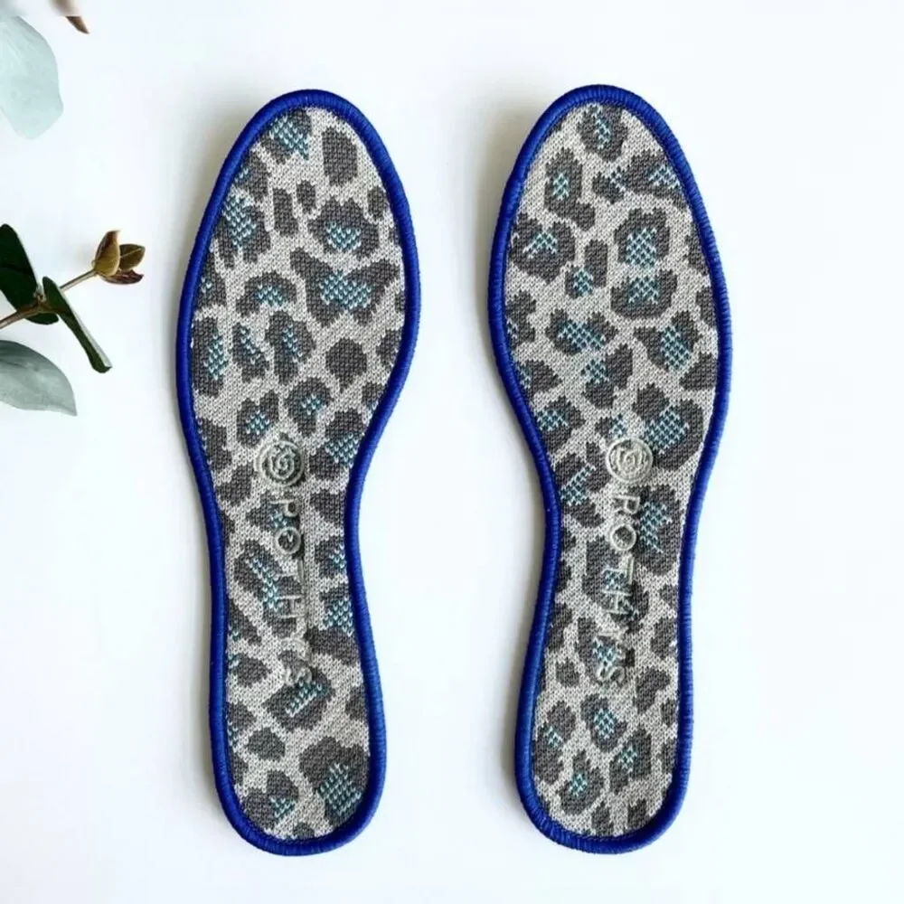 ROTHY'S Gray & Blue Leopard Print Flats | Size 7 | Retired - Picture 10 of 13